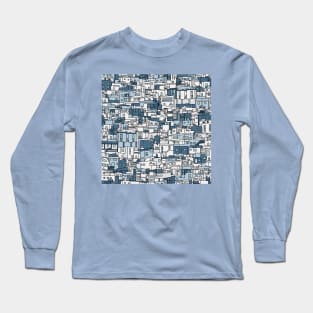 Blue Island Homes All-Over Print Long Sleeve T-Shirt